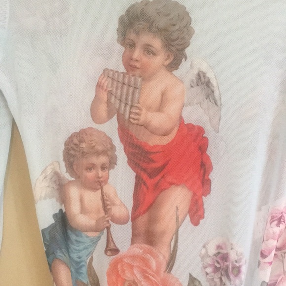 Nasty Gal Heaven Sent Cherub Mesh Bodysuit - Picture 6 of 16